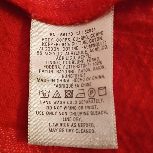 Antropologie Maeve Women's Red Tonal Stripe Strap Dress. Size L. - Picture 12 of 12